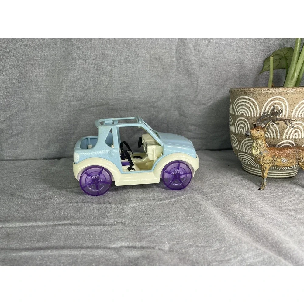 Vintage 2001‎ Polly pocket blue and purple glitter car/jeep